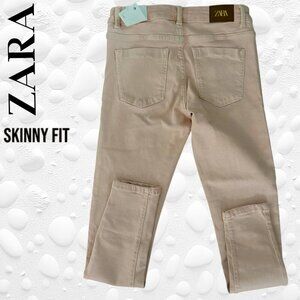 ZARA Skinny Fit Stretch Light Blush Pink Jeans - WAIST 26"